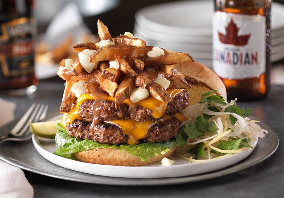 The Canadian Poutine burger